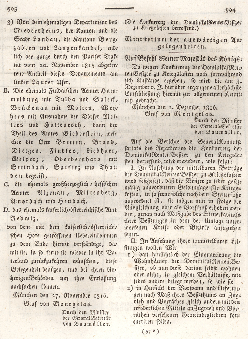 Ludwigskanal - Geschichte - Regierungsblatt