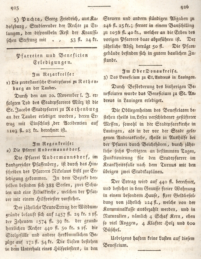 Ludwigskanal - Geschichte - Regierungsblatt