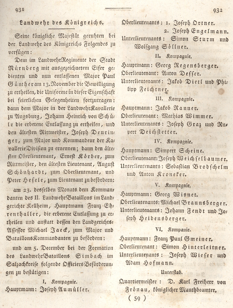 Ludwigskanal - Geschichte - Regierungsblatt