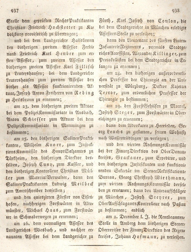 Ludwigskanal - Geschichte - Regierungsblatt