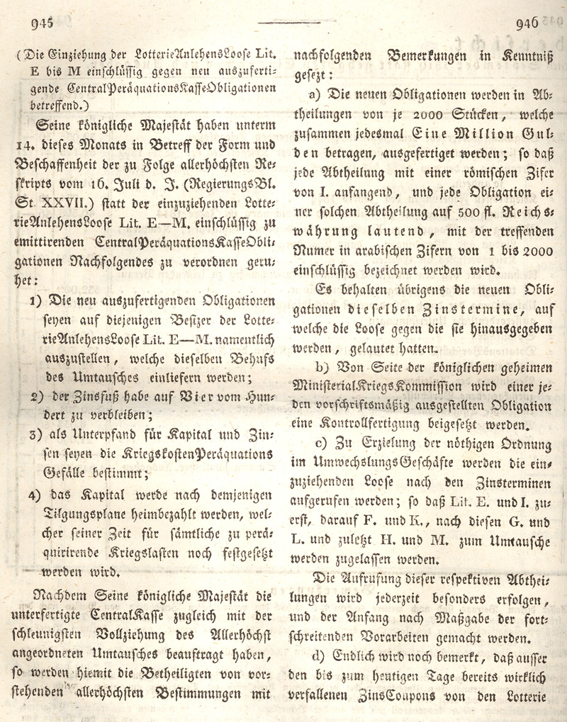 Ludwigskanal - Geschichte - Regierungsblatt