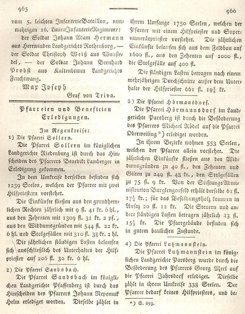 Ludwigskanal - Geschichte - Regierungsblatt