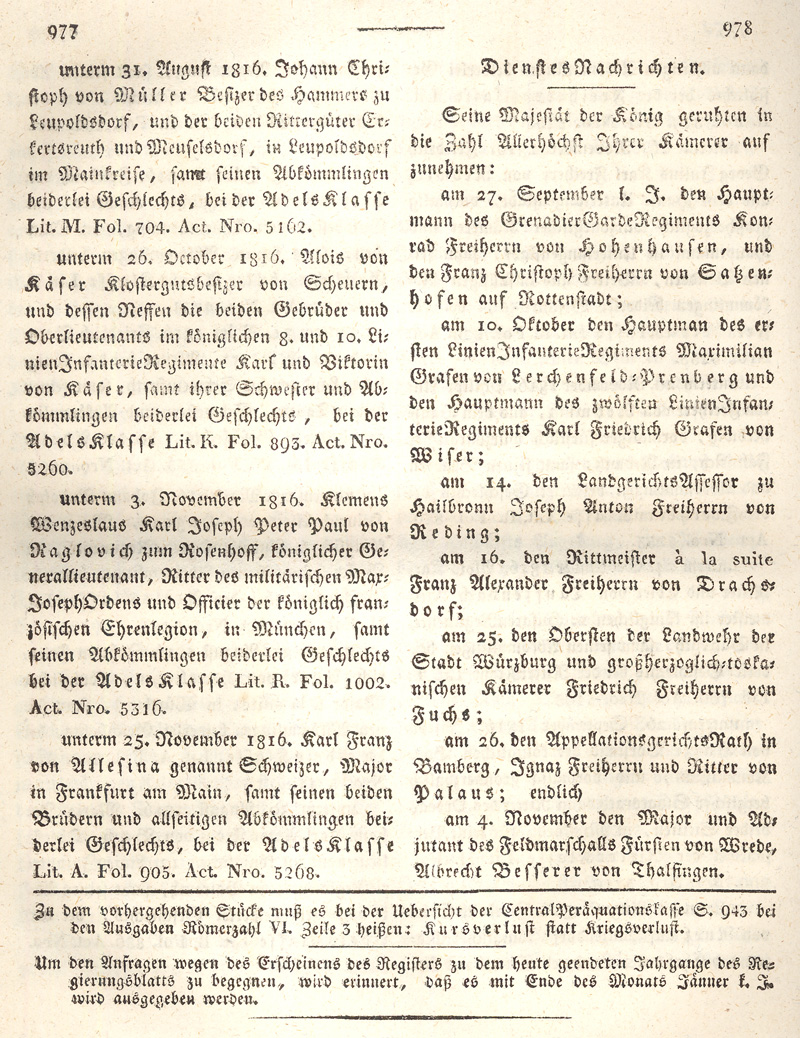 Ludwigskanal - Geschichte - Regierungsblatt