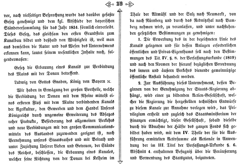 Ludwigskanal - Geschichte - Schultheis_1847