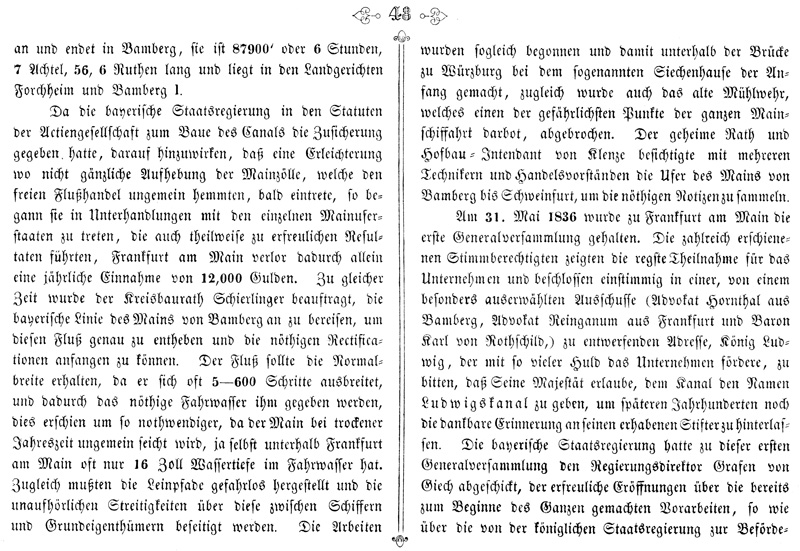 Ludwigskanal - Geschichte - Schultheis_1847