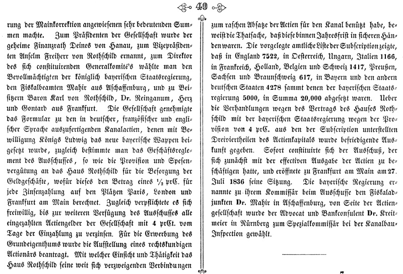 Ludwigskanal - Geschichte - Schultheis_1847