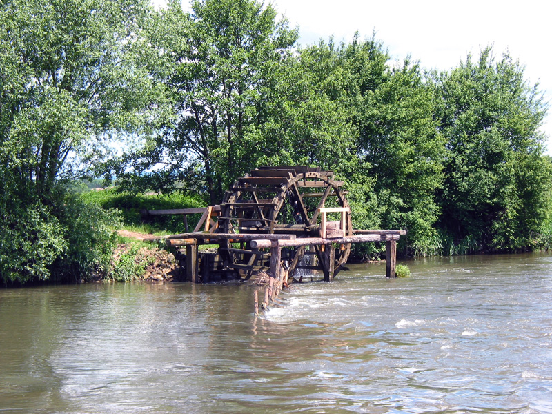 Wasserräder an der Regnitz