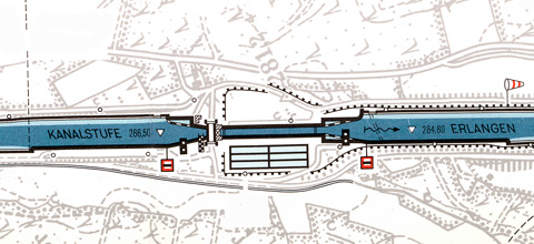 Main-Donau-Kanal - Schleuse Erlangen