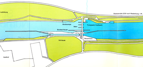 Main-Donau-Kanal - Schleuse / Staustufe Riedenburg