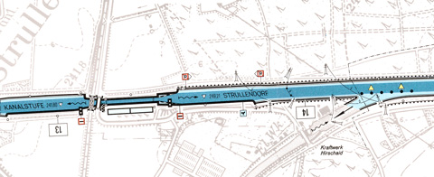 Schleuse Strullendorf - Kraftwerk Hirschaid