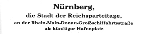 Main-Donau-Kanal - Staatshafen Nürnberg