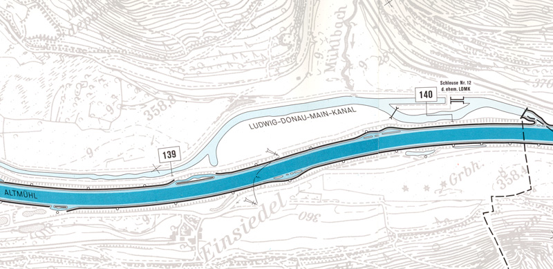 Bilder Ludwigskanal - Bild Schleuse 12