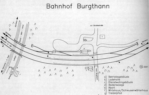 Schleuse 36 - Bahnhof Burgthann - Strecke nach Allersberg