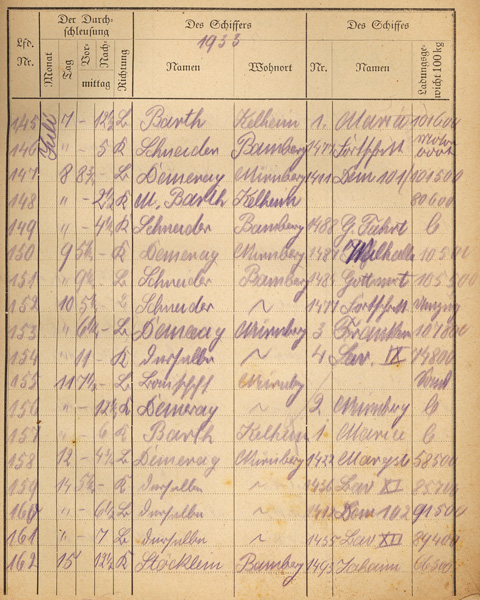 Ludwigskanal Schleuse 66 - Schleusenbuch