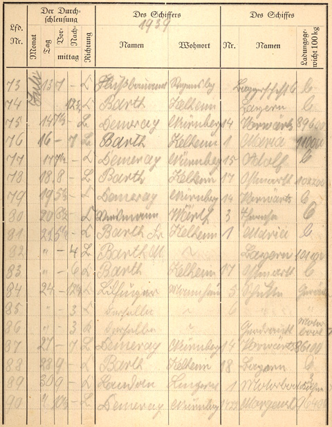 Ludwigskanal Schleuse 66 - Schleusenbuch