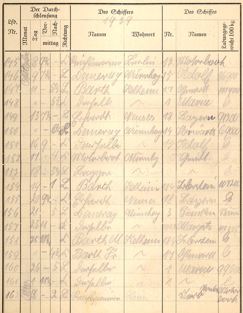 Ludwigskanal Schleuse 66 - Schleusenbuch