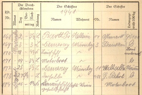 Ludwigskanal Schleuse 66 - Schleusenbuch