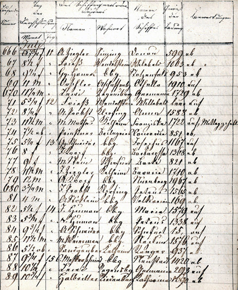 Ludwigskanal Schleuse 89 - Schleusenbuch