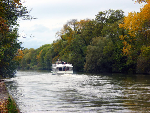 Bamberg - linker Regnitzarm - Schleuse Gaustadt