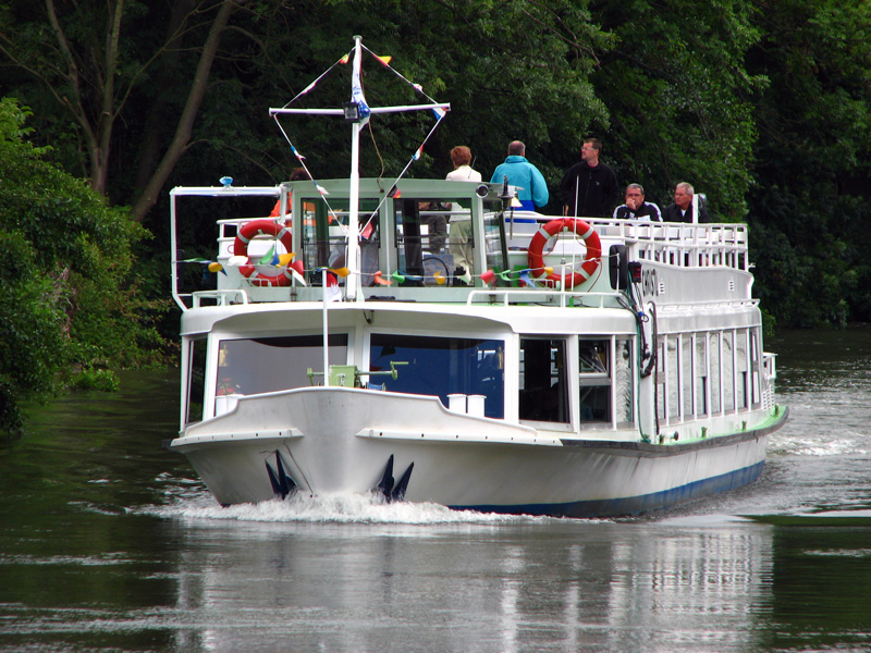 Bamberg - linker Regnitzarm - Schleuse Gaustadt