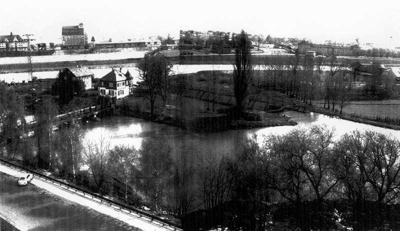 Bamberg - linker Regnitzarm - Schleuse 101 - Gaustadt