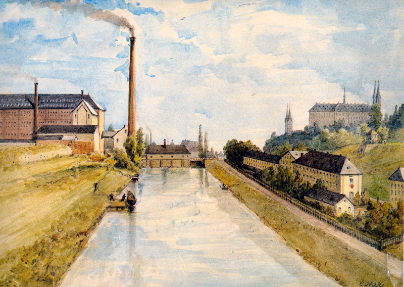 Bamberg - linker Regnitzarm - Schleuse 101 - Gaustadt