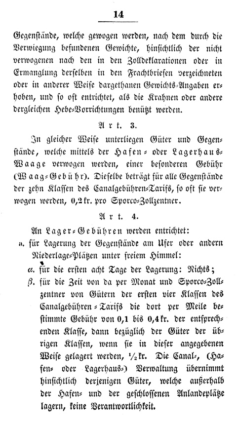Ludwigskanal - Kanalgebhren