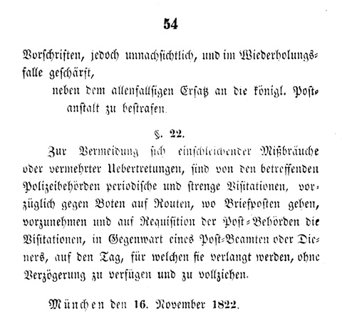 Ludwigskanal - Land- Wasserboten-Ordnung