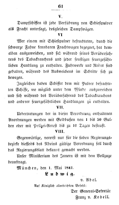 Ludwigskanal - Transport von Giftstoffen
