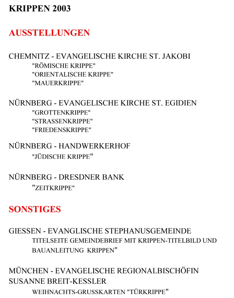 Weihnachtskrippen