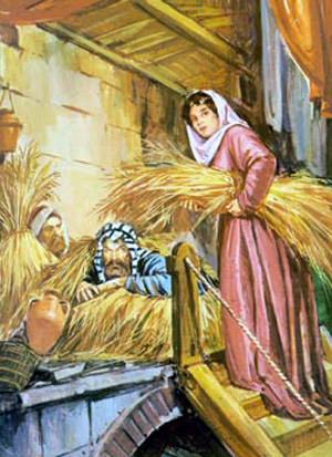 Nativity Scene of Faith - Rahab - Behind the red rope.