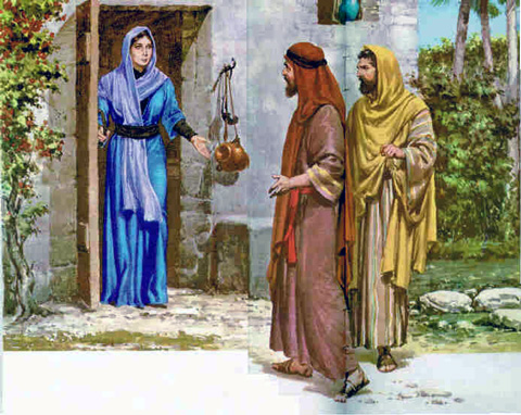 Nativity Scene of Faith - Rahab - Behind the red rope.