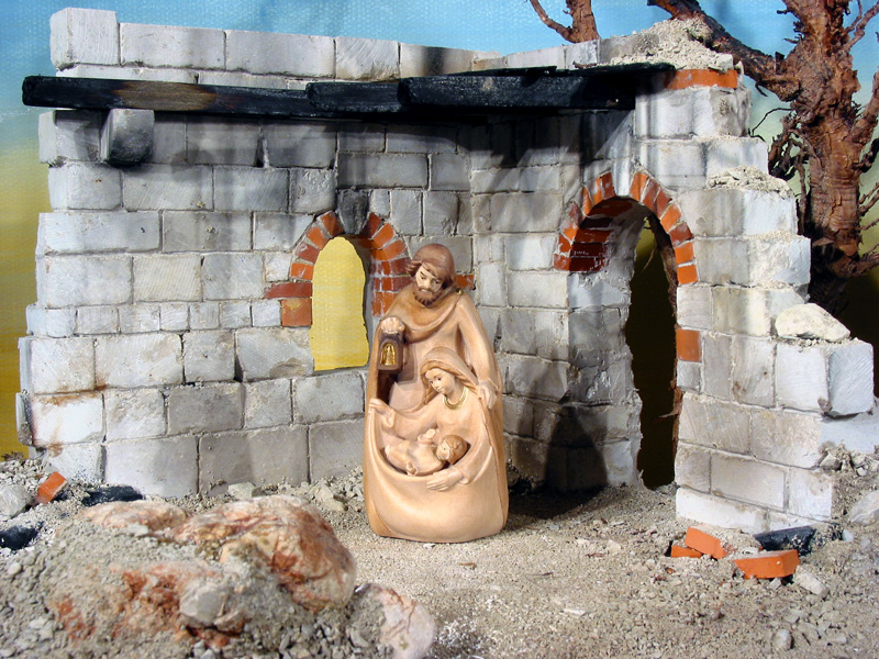 House Nativity Scene