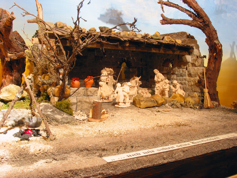 Stall Nativity Scene