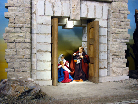 La crèche de la porte