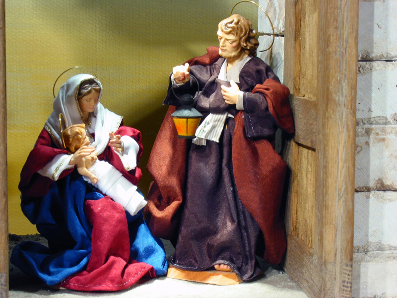 Door Nativity Scene