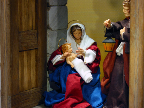 Door Nativity Scene